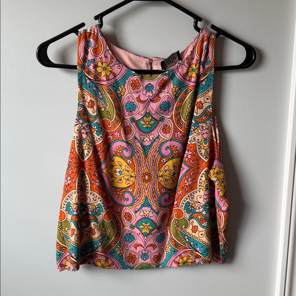 Fate Multicolor Paisley Tank Top
